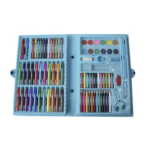 KIT DE PINTURA EM MALETA ESTAMPA DINOSSAURO COM 86 PEÇAS - MT86BOY-C