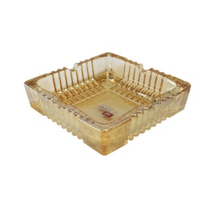 CINZERO QUADRADO DE VIDRO AMBAR 4X15X15CM - TRC8650