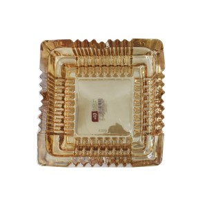 CINZERO QUADRADO DE VIDRO AMBAR 4X15X15CM - TRC8650