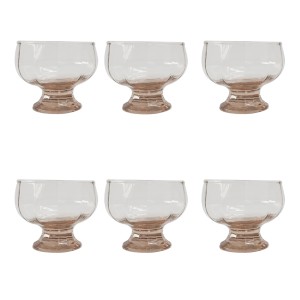 CONJUNTO DE TAÇA DE VIDRO PARA SOBREMESA 125 ML COM 6 PEÇAS - PIN7070