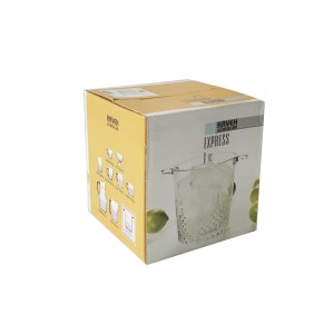 BALDE DE GELO DE VIDRO 16.5X13.5CM - BM853