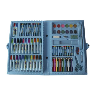 KIT DE PINTURA EM MALETA ESTAMPA CARROS COM 68 PEÇAS - MT68BOY-B