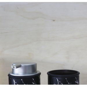 KIT PARA BANHEIRO DE VIDRO COM 02 PEÇAS ESTAMPA MARMORIZADA - BRYZ10343-PTA