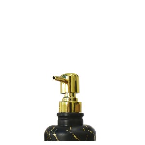 KIT PARA BANHEIRO DE VIDRO COM 02 PEÇAS ESTAMPA MARMORIZADA - BRYZ10341-DOU