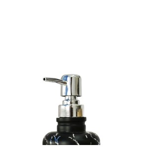 KIT PARA BANHEIRO DE VIDRO COM 02 PEÇAS ESTAMPA MARMORIZADA - BRYZ10341-PTA