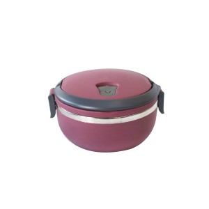 MARMITA DE INOX COM  VEDAÇÃO DE SILICONE ALÇA E TRAVA NAS LATERAIS - 6255-RS