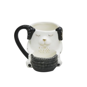 VASO DECORATIVO DE CERÂMICA COM ALÇA 300 ML - BRDK10426