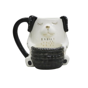 VASO DECORATIVO DE CERÂMICA COM ALÇA 300 ML - BRDK10426