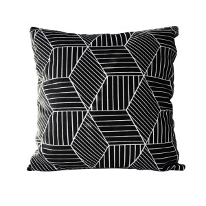 CAPA DE ALMOFADA ESTAMPA GEOMÉTRICA 100% POLIÉSTER  40X40CM - 2341-E