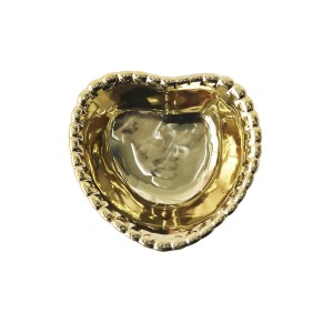 PORTA JOIA DE CORAÇÃO EM PORCELANA 10X11.5CM - 4971-DOUU