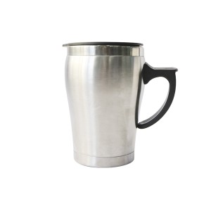 CANECA DE INOX COM TAMPA DE PLÁSTICO - 300ML - HG85038-PTA