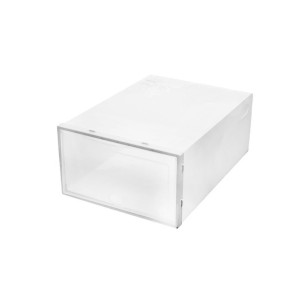 CAIXA ORGANIZADORA PARA CALÇADOS DE PLÁSTICO E COM TAMPA 14X24X34CM- 3002-BR