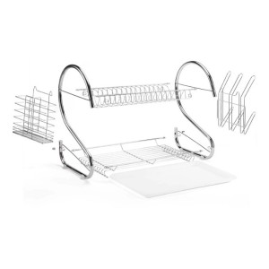 ESCORREDOR DE LOUÇA DE METAL E PLÁSTICO  - 38.5X25CM - 0271