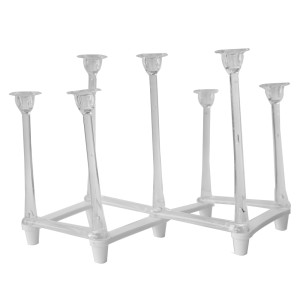 ESCORREDOR DE COPO DE PLÁSTICO PARA 7 COPOS  - 95144-BR