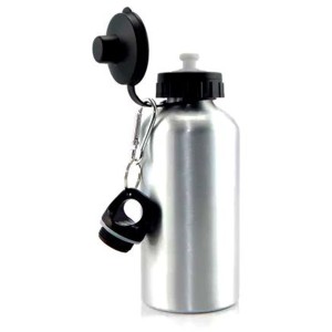 GARRAFA ALUMINIO PARA SUBLIMAÇÃO COM DOIS BICOS 600 ML PRATA - 1812