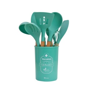 JOGO DE UTENSÍLIOS FLORIDA DE SILICONE COM 12 PEÇAS TIFFANY - 6861