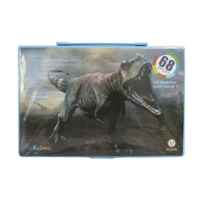 MALETA ESCOLAR ESTAMPA DINOSSAURO 68 PECAS - MT68DINO-D