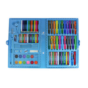 KIT DE PINTURA EM MALETA ESTAMPA DINOSSAURO COM 86 PEÇAS - MT86BOY-F