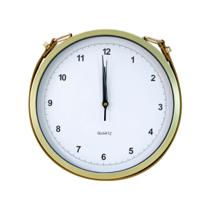 RELOGIO DE PAREDE DECORATIVO DE PLASTICO 30CM COM ALÇA DE AJUSTE - GDR0472-DOU