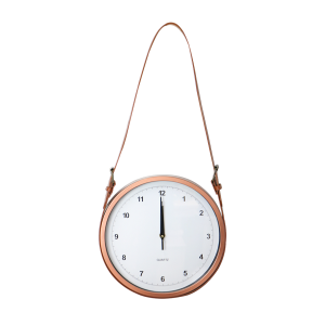 RELOGIO DE PAREDE DECORATIVO DE PLASTICO 30CM COM ALÇA DE AJUSTE - GDR0472-GR