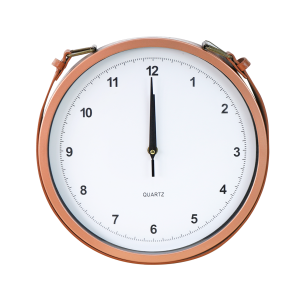 RELOGIO DE PAREDE DECORATIVO DE PLASTICO 30CM COM ALÇA DE AJUSTE - GDR0472-GR