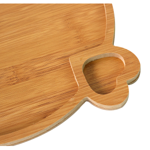 PETISQUEIRA DE MADEIRA REDONDA 26 CM COM ALÇA EM FORMATO DE CORAÇÃO - MG5258