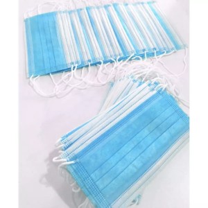 MASCARA DESCARTÁVEL EM TNT TRIPLA COM CLIP NASAL COM ELÁSTICO - MAS30M01407