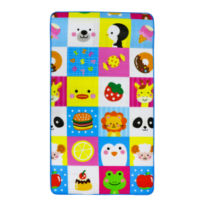 TAPETE TÉRMICO INFANTIL 100X180CM ESTAMPA BICHINHOS E GULOSEIMAS - CT9792-F