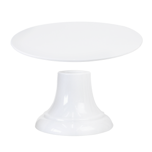 BOLEIRA DE MELAMINA BRANCA COM PÉ DE ENCAIXE 10.5X30.5CM - 3036B