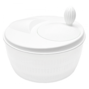 SECA SALADA CENTRIFUGA COM MANIVELA MANUAL DE PLÁSTICO BRANCO - 133-BR