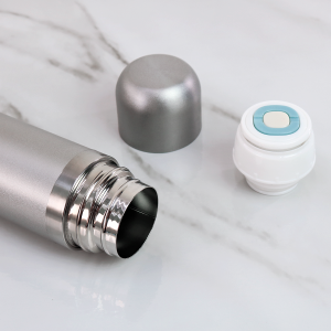 GARRAFA DE METAL ISOTÉRMICA COM TAMPA  E ACIONAMENTO CLICK 380ML - 238923-PTA