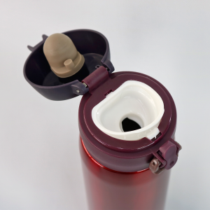 GARRAFA ISOTÉRMICA AÇO INOX TRAVA VACUUM 380ML - HM2022-VM