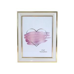 PORTA RETRATO DE PLÁSTICO COM BORDA DOURADA 15X20CM - SXHZ5020-DOU