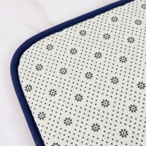 JOGO DE TAPETE PARA BANHEIRO DE POLIESTER COM 3 PEÇAS - CZ19363-AZMA