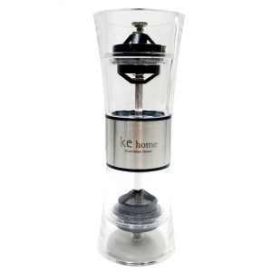 MOEDOR DE PIMENTA DUPLO EM ACRÍLICO E INOX MANUAL - 6458