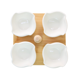 PETISQUEIRA COM TÁBUA DE MADEIRA COM 05 PEÇAS - 2495