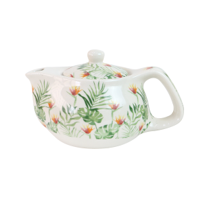 BULE CHALEIRA COM INFUSOR CERÂMICA  FLORAL 250 ML - BUL0002-A