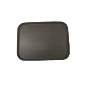 BANDEJA ANTIDERRAPANTE MARROM DE PLÁSTICO 31 X 41CM - PTH1216-MR