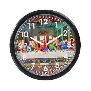 RELÓGIO DE PAREDE DE PLÁSTICO 25CM -  421PT-A