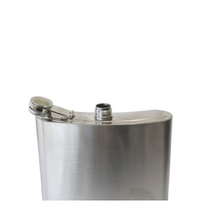 CANTIL DE INOX COM CAPA EM COURO SINTÉTICO E ALÇA ESTAMPA LEÃO 1LITRO E 350ML- GDR0251-A