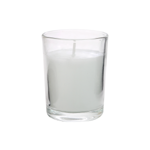 VELA DECORATIVA EM COPO DE VIDRO 6X4,5CM - 3653