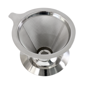 FILTRO E COADOR DE CAFÉ DE INOX REUTILIZAVEL 8 X10CM  - SY084