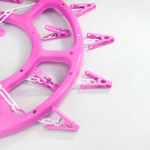 VARAL MULTIUSO COM GANCHO E 18 PRENDEDORES DE PLÁSTICO 34X2CM - CA12178-PK