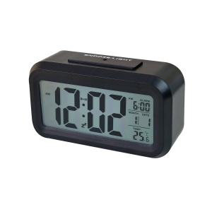 RELOGIO DIGITAL  DE MESA EM PLÁSTICO 7,5X14X4,5CM - 5359-PT