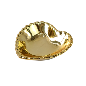 PORTA JOIA  DE CORAÇÃO EM PORCELANA 10X9CM - 4972-DOU