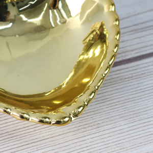 PORTA JOIA  DE CORAÇÃO EM PORCELANA 10X9CM - 4972-DOU