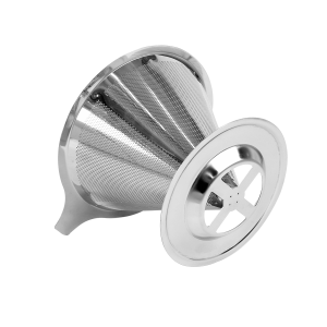 FILTRO E COADOR DE CAFÉ DE INOX REUTILIZÁVEL 9X11CM - 5204