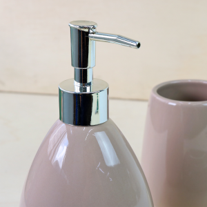 JOGO DE 03 PEÇAS PARA BANHEIRO DE CERÂMICA 400ML - CT0213-MR