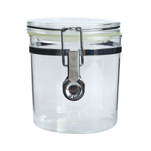 POTE HERMÉTICO DE ACRÍLICO COM TAMPA A VÁCUO 550ML - XM8810