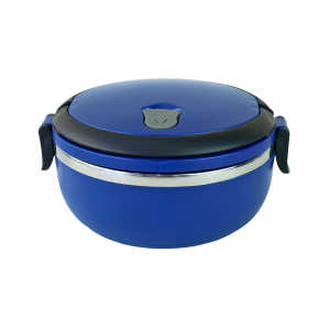 MARMITA DE INOX COM VEDAÇÃO DE SILICONE ALÇA E TRAVA NAS LATERAIS - 6255-AZMA